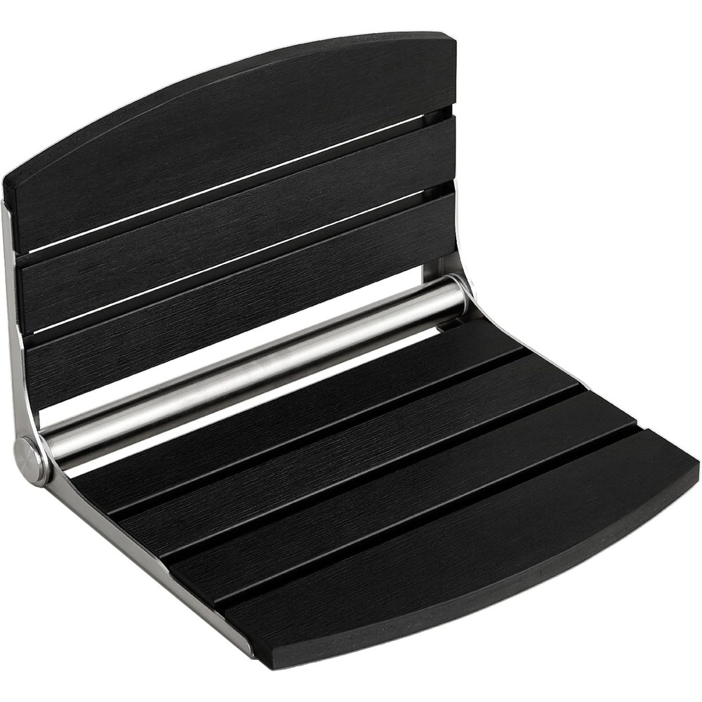 Folding‎ Shower Seat Wall Mount 17.5" Foldable Bench Bathroom Grey 400 Lb